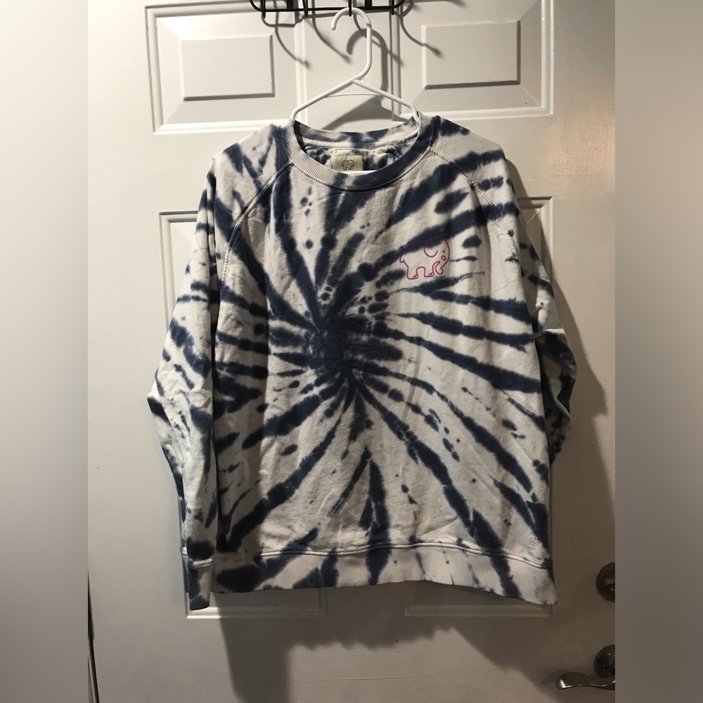 22. Ivory Ella Tie-Dye Elephant Sweater size small